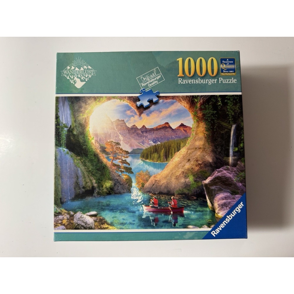 Ravensburger Wanderlust Canoe Mountain Lake Puzzle 1000 Pieces #824250